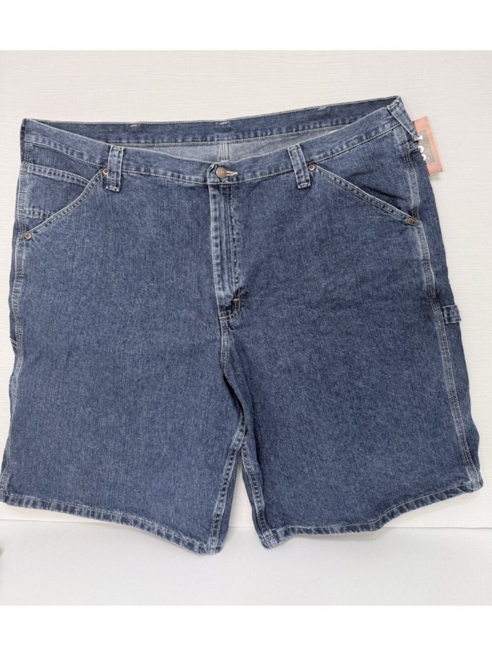 NWT Lee Blue Denim Carpenter Shorts 100% Cotton Size 46
